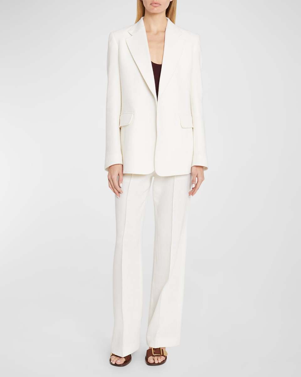 Rustic Wool Gauze Blazer Jacket